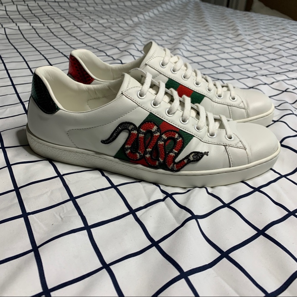 Gucci Mens Snake Sneakers